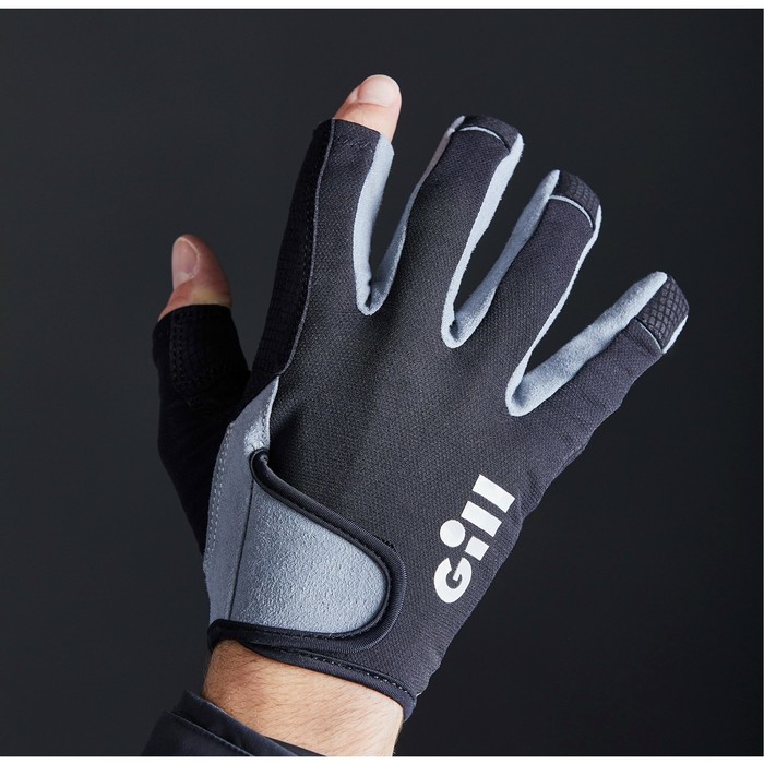 2022 Gill Deckhand Long Finger Gloves 7053 - Black